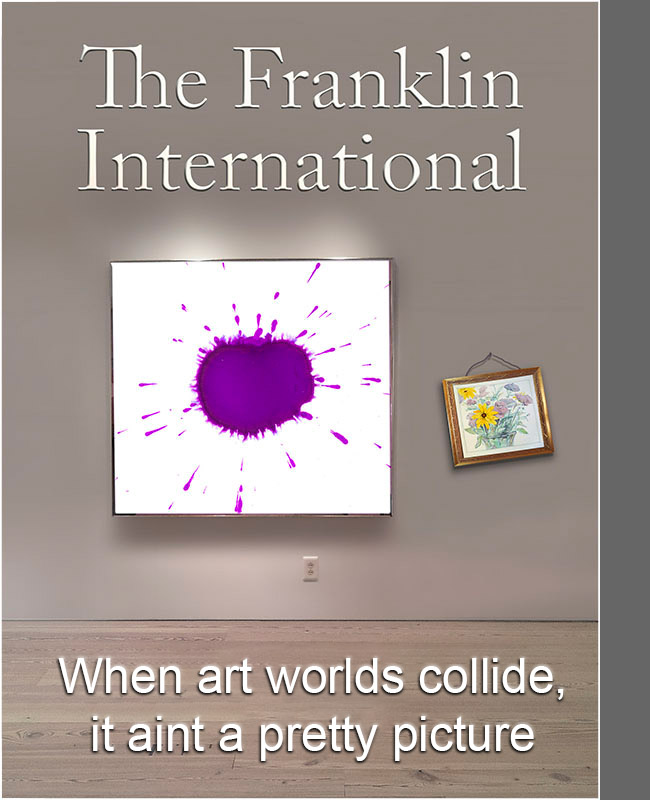 Poster for The Franklin International screenplay.
